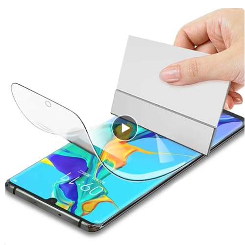 Renwox 2pcs Hohe Empfindlichkeit Hydrogel Film für Huawei P30 6.1" Flexibel HD Clear Bildschirmschutz Explosionssicher Fingerabdrücke Entsperren Hydraulische Folie von Renwox
