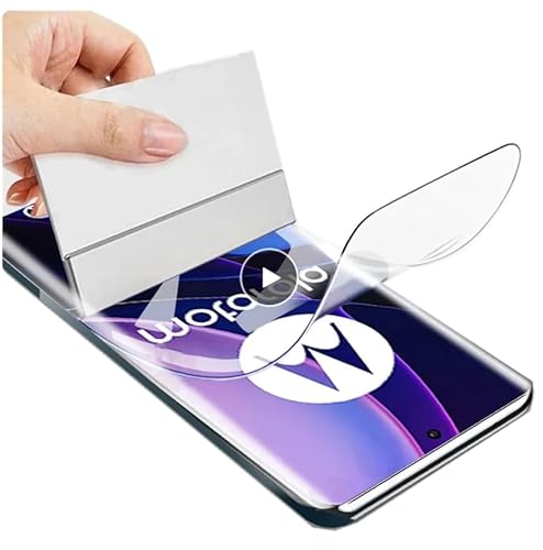 Renwox 2pcs Hohe Empfindlichkeit Hydrogel Film für Motorola Edge 30 Ultra 5G 6.67" Flexibel HD Clear Bildschirmschutz Explosionssicher Fingerabdrücke Entsperren Hydraulische Folie von Renwox