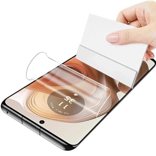 Renwox 2pcs Hohe Empfindlichkeit Hydrogel Film für Motorola Edge 50 Neo 5G 6.4" Flexibel HD Clear Bildschirmschutz Explosionssicher Fingerabdrücke Entsperren Hydraulische Folie von Renwox