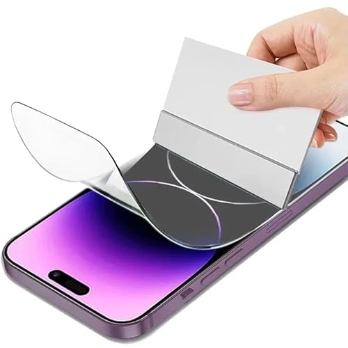 Renwox 2pcs Hohe Empfindlichkeit Hydrogel Film für iPhone 14 Plus 6.7" Flexibel HD Clear Bildschirmschutz Explosionssicher Fingerabdrücke Entsperren Hydraulische Folie von Renwox