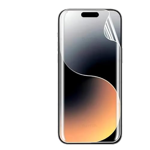 Renwox 2pcs Hohe Empfindlichkeit Hydrogel Film für iPhone 15 Pro Max 6.7" Flexibel HD Clear Bildschirmschutz Explosionssicher Fingerabdrücke Entsperren Hydraulische Folie von Renwox
