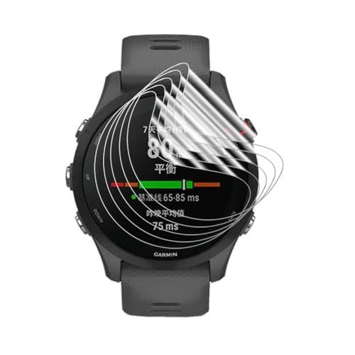 Renwox 5pcs Hydrogelfolie Displayschutz für Amazfit GTR 3 Pro 1.45" Smartwatch Flexibel HD Clear Bildschirmschutz TPU [Berührungsempfindlich] [Blasenfrei] Einfache Installation Kit von Renwox