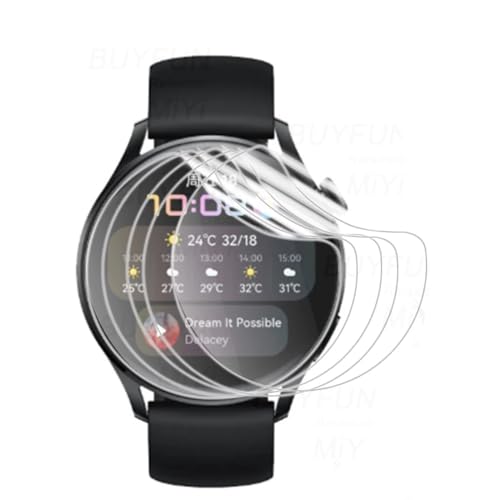 Renwox 5pcs Hydrogelfolie Displayschutz für Huawei Watch GT 3 42mm Flexibel HD Clear Bildschirmschutz TPU [Berührungsempfindlich] [Blasenfrei] Einfache Installation Kit von Renwox