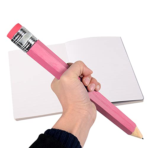 Renywosi Jumbo Bleistift Aus Holz 35cm | Extra Groß Bleistift Buntstift Aus Holz, Holzstifte Riesen Holzkiste Bleistifte Riesen Bleistift Zeichnung Schreiben Malerei, Personalisierte Große Bleistifte von Renywosi