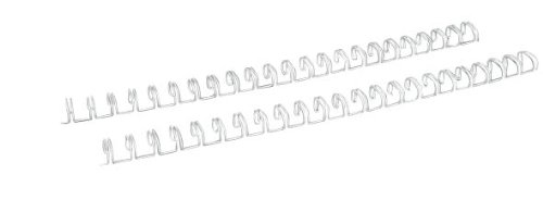 100 RENZ Drahtkamm - Binderücken / 8,0 mm / weiß / 60 Blatt / DIN A4 / Teilung 2:1 / 23 Ringe von Renz