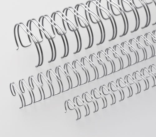 Renz Ring-Drahtkammbindeelemente, 3:1 Teilung, 34 Schlaufen, Durchmesser: 12,7 mm silber von Renz