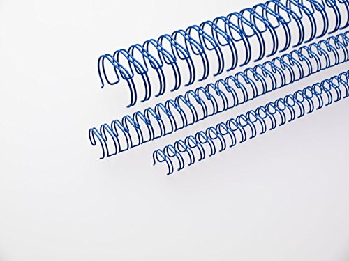 Renz One Pitch Drahtkamm-Bindeelemente in 2:1 Teilung, 23 Schlaufen, Durchmesser 11.0 mm, 7/16 Zoll, blau von Renz