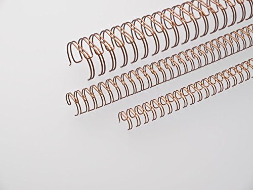 Renz One Pitch Drahtkamm-Bindeelemente in 2:1 Teilung, 23 Schlaufen, Durchmesser 14.3 mm, 9/16 Zoll, bronce von Renz