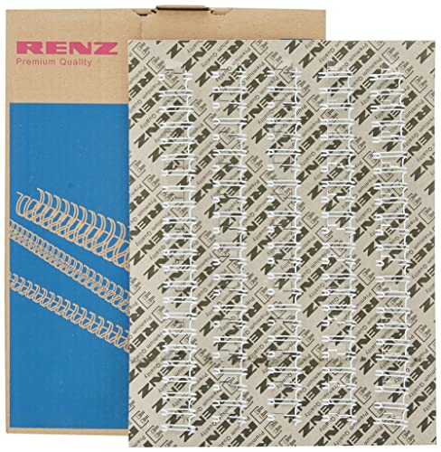 Renz One Pitch Drahtkamm-Bindeelemente in 2:1 Teilung, 23 Schlaufen, Durchmesser 16.0 mm, 5/8 Zoll, weiß Renz One Pitch Drahtkamm-Bindeelemente in 2:1 Teilung, 23 Schlaufen, Durchmesser 16.0 mm, 5/8 Zoll, weiß von Renz