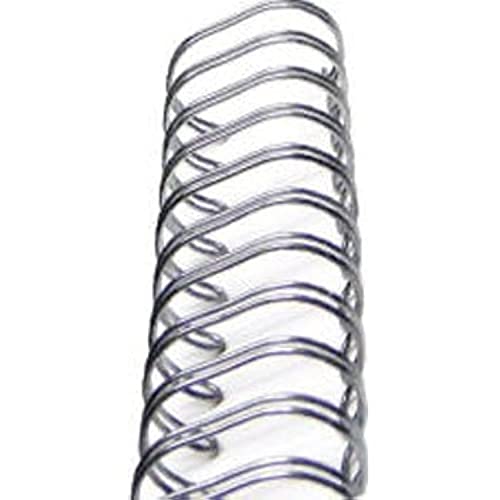 Renz One Pitch Drahtkamm-Bindeelemente in 2:1 Teilung, 23 Schlaufen, Durchmesser 28.5 mm, 1 1/8 Zoll, silber/glänzend von Renz