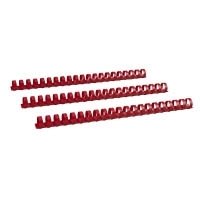 Renz Plastikbinderücken US-Teilung, 21 Ringe für DIN A4, Durchmesser 19 mm, rot von Renz