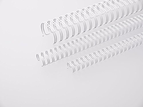 Renz Ring Wire Drahtkamm-Bindeelemente in 3:1 Teilung, 34 Schlaufen, Durchmesser 11.0 mm, 7/16 Zoll, weiß von Renz