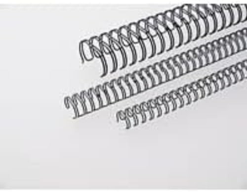 Renz Ring Wire Drahtkamm-Bindeelemente in 3:1 Teilung, 34 Schlaufen, Durchmesser 12.7 mm, 1/2 Zoll, schwarz von Renz