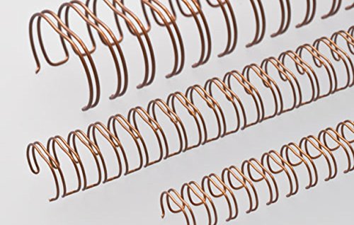 Renz Ring Wire Drahtkamm-Bindeelemente in 3:1 Teilung, 34 Schlaufen, Durchmesser 8.0 mm, 5/16 Zoll, bronce Renz Ring Wire Drahtkamm-Bindeelemente in 3:1 Teilung, 34 Schlaufen, Durchmesser 8.0 mm, 5/16 Zoll, bronce von Renz