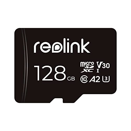 Reolink 128GB microSDXC Speicherkarte, Klasse 10 A2 U3 TF Speicherkarte, kompatibel mit Reolink Überwachungskamera von Reolink