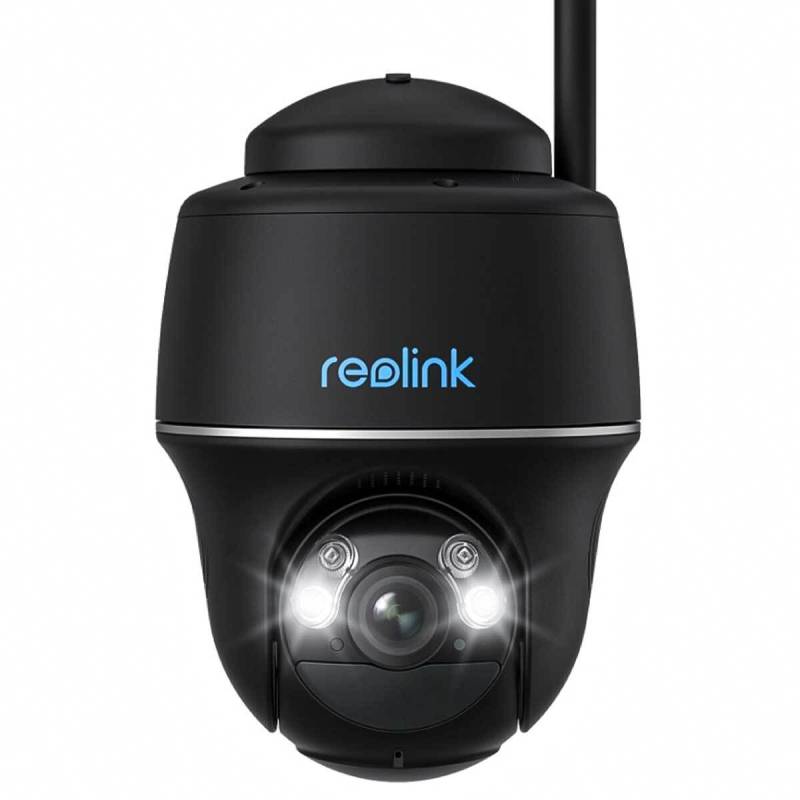 Reolink Argus Series B430 WLAN Überwachungskamera Schwarz 5MP (2880x1616), Akkubetrieb, IP64-Wetterschutz, Nachtsicht in Farbe, Schwenk- und Neigefunk von Reolink
