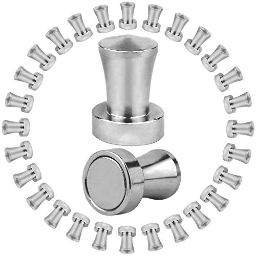 Reorda Extra Starke Magnet Pins (30 Stück) - Neodym Magnete für Magnettafel, Whiteboard und Pinnwand - Kleine Kühlschrankmagnete von Reorda