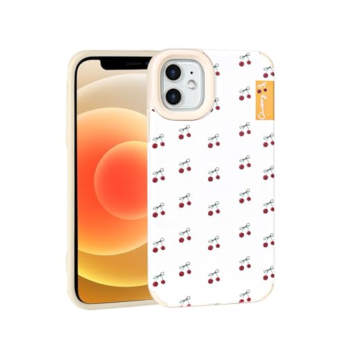Reownest Hülle für iPhone 11 Handyhülle, Süßes Kirschen Muster Ästhetisches Design für Damen und Mädchen, Weiche Lederhülle Stoßfest Case für iPhone 11 –Beige Reownest Hülle für iPhone 11 Handyhülle, Süßes Kirschen Muster Ästhetisches Design für Damen und Mädchen, Weiche Lederhülle Stoßfest Case für iPhone 11 –Beige von Reownest