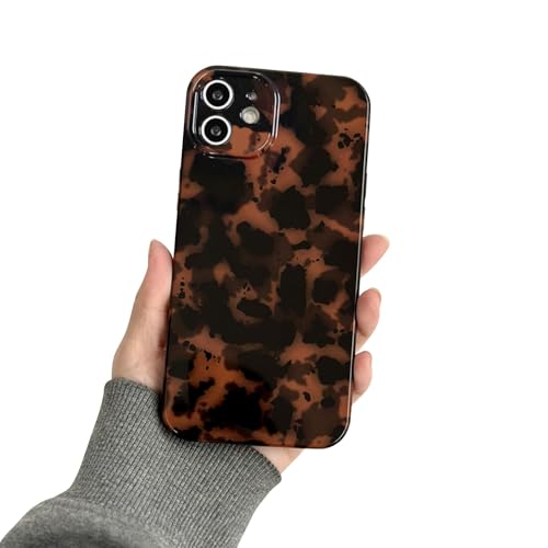 Reownest für iPhone 11 Hülle mit Cute Aesthetic Mode Cool Amber Design Einfache Leopardenmuster Handyhülle für Weiche Schlanke Schützende Stoßfeste Case für iPhone 11 - Braun Reownest für iPhone 11 Hülle mit Cute Aesthetic Mode Cool Amber Design Einfache Leopardenmuster Handyhülle für Weiche Schlanke Schützende Stoßfeste Case für iPhone 11 - Braun von Reownest