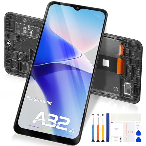 Für Samsung Galaxy A32 5G LCD Display für Samsung A32 5G LCD Ersatzbildschirm (SM-A326B,SM-A326B/DS,SM-A326BR/DS) Touch Digitizer Assembly mit Werkzeugen (mit Rahmen, nicht für A32 4G) von Reparo