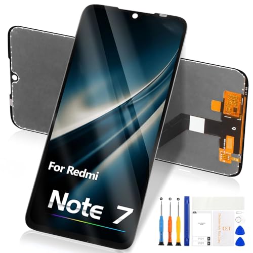 für Xiaomi Redmi Note 7 LCD Bildschirm - für Redmi Note 7/7 PRO M1901F7G M1901F7H M1901F7I M1901F7S LCD Display Digitizer Touchscreen Full Assembly mit Werkzeugen (Schwarz) von Reparo