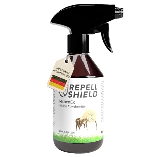 RepellShield® Milbenspray für Matratzen -250ml- Natürliches Anti Milben Spray - Fleckenfrei - Abweisende Barriere gegen Milben - langanhaltende Wirkung - ultra-konzentriertes Geraniol RepellShield® Milbenspray für Matratzen -250ml- Natürliches Anti Milben Spray - Fleckenfrei - Abweisende Barriere gegen Milben - langanhaltende Wirkung - ultra-konzentriertes Geraniol von RepellShield