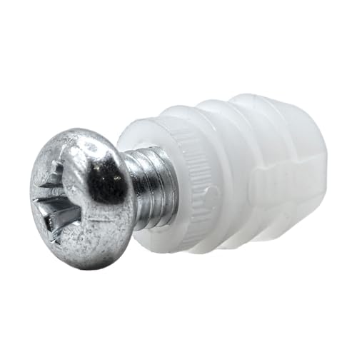 ReplacementScrews Kunststoffhülse und Schraube kompatibel mit IKEA Teil 102267 & 105163 (8 Stück) von ReplacementScrews