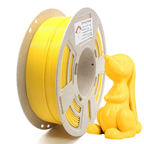 Reprapper PVB Filament 1,75mm für 3D Drucker / 3D Stift 3D Filament 1,75 1kg (2.2lbs) Spule, Maßgenauigkeit +/- 0.03mm 3D Druck Filament, Gelb von Reprapper