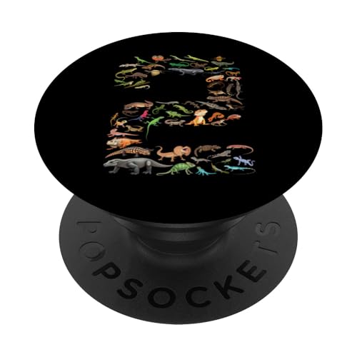 2 Jahre alt, 2 Jahre, Echsen, Reptilien, Figuren, Nummer 2 PopSockets Klebender PopGrip 2 Jahre alt, 2 Jahre, Echsen, Reptilien, Figuren, Nummer 2 PopSockets Klebender PopGrip von Reptile Lizards Birthday Party For Kids