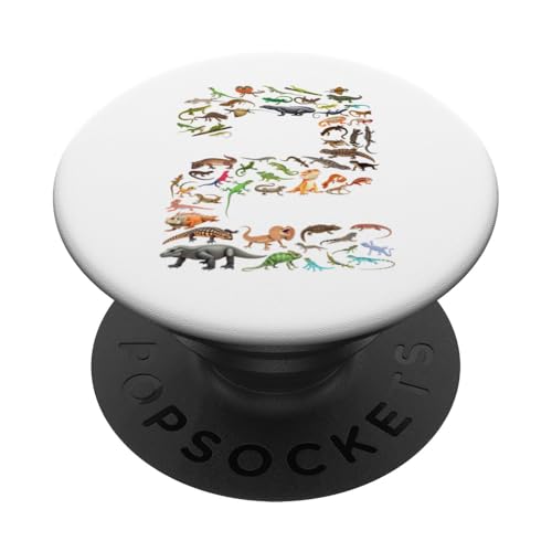 2 Jahre alt, 2 Jahre, Echsen, Reptilien, Figuren, Nummer 2 PopSockets Klebender PopGrip 2 Jahre alt, 2 Jahre, Echsen, Reptilien, Figuren, Nummer 2 PopSockets Klebender PopGrip von Reptile Lizards Birthday Party For Kids