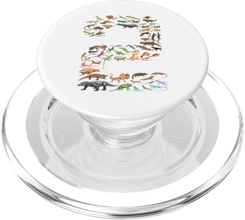 2 Jahre alt, 2 Jahre, Echsen, Reptilien, Figuren, Nummer 2 PopSockets PopGrip für MagSafe 2 Jahre alt, 2 Jahre, Echsen, Reptilien, Figuren, Nummer 2 PopSockets PopGrip für MagSafe von Reptile Lizards Birthday Party For Kids