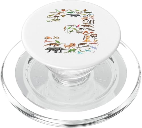 3 Jahre alt, Echsen, Reptilien-Figuren, 3 Jahre alt, 3 Jahre PopSockets PopGrip für MagSafe 3 Jahre alt, Echsen, Reptilien-Figuren, 3 Jahre alt, 3 Jahre PopSockets PopGrip für MagSafe von Reptile Lizards Birthday Party For Kids