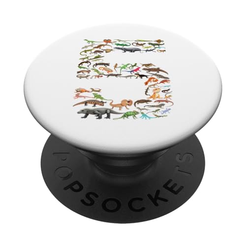 5 Jahre alt, Echsen, Reptilien, 5 Jahre, 5 Jahre alt, 5 Jahre, Zahl PopSockets Klebender PopGrip 5 Jahre alt, Echsen, Reptilien, 5 Jahre, 5 Jahre alt, 5 Jahre, Zahl PopSockets Klebender PopGrip von Reptile Lizards Birthday Party For Kids
