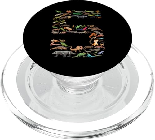 5 Jahre alt, Echsen, Reptilien, 5 Jahre, 5 Jahre alt, 5 Jahre, Zahl PopSockets PopGrip für MagSafe 5 Jahre alt, Echsen, Reptilien, 5 Jahre, 5 Jahre alt, 5 Jahre, Zahl PopSockets PopGrip für MagSafe von Reptile Lizards Birthday Party For Kids