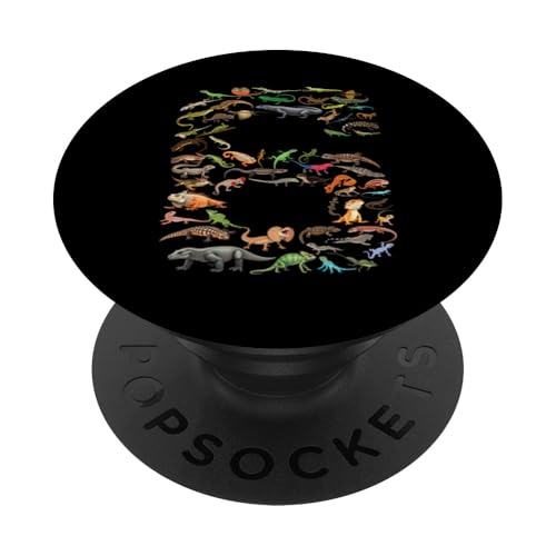 6 Jahre alt, Echsen, Reptilien-Figuren, 6 Jahre, 6. Geburtstag, Nummer PopSockets Klebender PopGrip 6 Jahre alt, Echsen, Reptilien-Figuren, 6 Jahre, 6. Geburtstag, Nummer PopSockets Klebender PopGrip von Reptile Lizards Birthday Party For Kids
