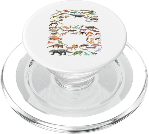 6 Jahre alt, Echsen, Reptilien-Figuren, 6 Jahre, 6. Geburtstag, Nummer PopSockets PopGrip für MagSafe 6 Jahre alt, Echsen, Reptilien-Figuren, 6 Jahre, 6. Geburtstag, Nummer PopSockets PopGrip für MagSafe von Reptile Lizards Birthday Party For Kids