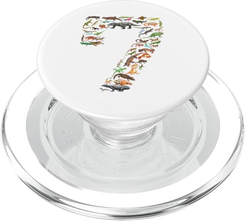 7 Jahre alt, Echsen, Reptilien, 7 Jahre, 7 Jahre, 7 Jahre, Zahl PopSockets PopGrip für MagSafe 7 Jahre alt, Echsen, Reptilien, 7 Jahre, 7 Jahre, 7 Jahre, Zahl PopSockets PopGrip für MagSafe von Reptile Lizards Birthday Party For Kids