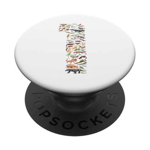 Echsen, Reptilien-Figuren, 1 Jahr, 1. Geburtstag, Nummer PopSockets Klebender PopGrip Echsen, Reptilien-Figuren, 1 Jahr, 1. Geburtstag, Nummer PopSockets Klebender PopGrip von Reptile Lizards Birthday Party For Kids