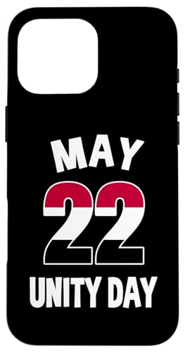 22. Mai Unity Day Jemen Jemenitische Vereinigung Hülle für iPhone 16 Pro Max von Republic Of Yemen Flag Designs Proud Yemeni Roots