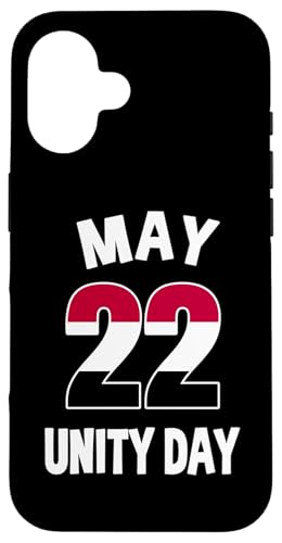 22. Mai Unity Day Jemen Jemenitische Vereinigung Hülle für iPhone 16 von Republic Of Yemen Flag Designs Proud Yemeni Roots