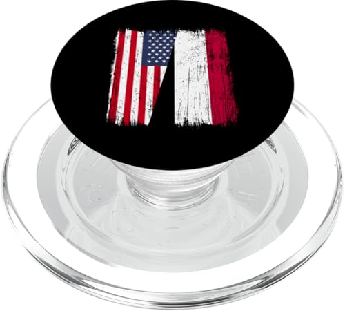 Amerika Jemen Halbflagge Amerikanische Jemenitische Vorfahren PopSockets PopGrip für MagSafe von Republic Of Yemen Flag Designs Proud Yemeni Roots