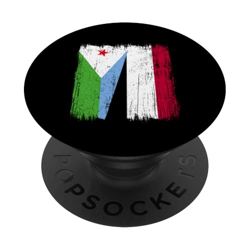 Dschibuti Jemen Halbflagge Dschibutis Jemenitische Vorfahren PopSockets Klebender PopGrip von Republic Of Yemen Flag Designs Proud Yemeni Roots