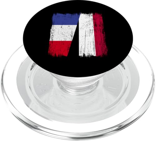 Frankreich Jemen Halbflagge Französisch Jemenitische Vorfahren PopSockets PopGrip für MagSafe von Republic Of Yemen Flag Designs Proud Yemeni Roots