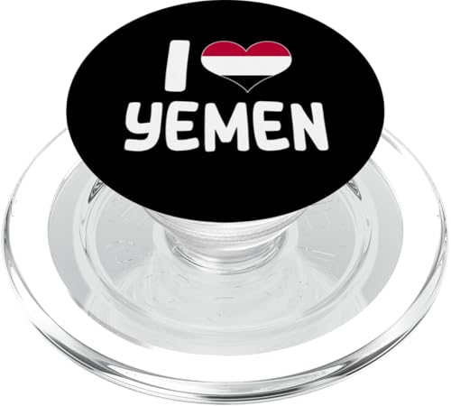 I Love Yemen Fan Yemeni Heritage PopSockets PopGrip für MagSafe von Republic Of Yemen Flag Designs Proud Yemeni Roots