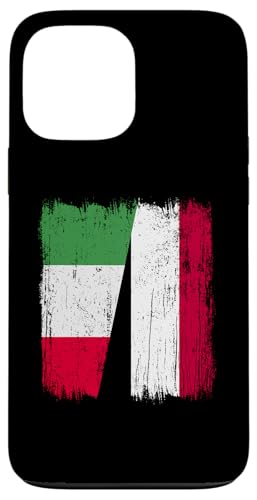 Italien Jemen halbe Flagge Italienische Jemenitische Vorfahren Hülle für iPhone 13 Pro Max von Republic Of Yemen Flag Designs Proud Yemeni Roots
