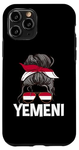 Jemeni Mädchen Unordentlicher Haarknoten Stolz Jemen Frauen tragen Hülle für iPhone 11 Pro von Republic Of Yemen Flag Designs Proud Yemeni Roots