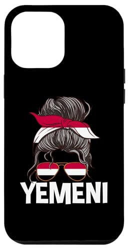 Jemeni Mädchen Unordentlicher Haarknoten Stolz Jemen Frauen tragen Hülle für iPhone 12 Pro Max von Republic Of Yemen Flag Designs Proud Yemeni Roots