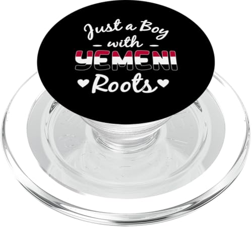 Just A Boy With Yemeni Boys Roots Jemen Heritage PopSockets PopGrip für MagSafe von Republic Of Yemen Flag Designs Proud Yemeni Roots