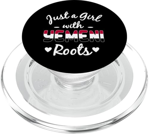 Just A Girl With Yemeni Girls Roots Jemen Heritage PopSockets PopGrip für MagSafe von Republic Of Yemen Flag Designs Proud Yemeni Roots