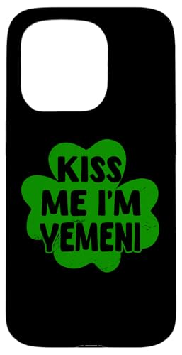 Kiss Me I'm Yemeni Shamrock Lustiges St. Patrick's Day Kostüm Hülle für iPhone 15 Pro Kiss Me I'm Yemeni Shamrock Lustiges St. Patrick's Day Kostüm Hülle für iPhone 15 Pro von Republic Of Yemen Flag Designs Proud Yemeni Roots